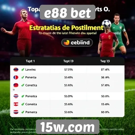 Estratégias populares entre apostadores do e88 bet
